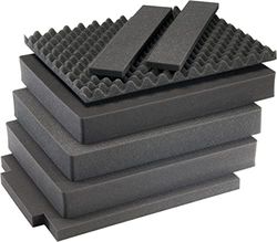 Peli 1637AirFS Replacement Foam Set, Original Air Case Accessory, Compatible Air 1637, Colour: Black