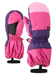 Ziener Liwi Guanti da sci, unisex, per bambini, Pop Pink, 86 cm