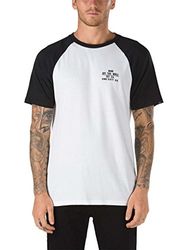 Vans Fast Ss Raglan T-shirt för män, Vit (vit/svart), L