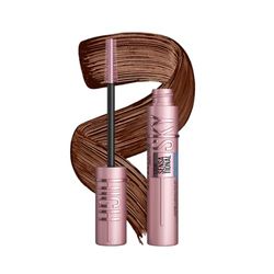 Maybelline New York Brown Mascara, Lash Sensational Sky High Volumizing & Thickening, Eyelash Lengthening, Flake-Free Formula, Washable Coloured Mascara Infused with Bamboo Extract, Colour: Brown