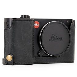 MegaGear Câmara de couro genuína sempre pronta compatível com Canon EOS RP - Brown - antracite