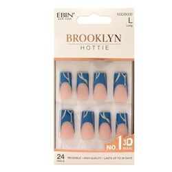 EBIN NEW YORK 3D Nail Brooklyn Hottie - Long (24 Nails Pack)-N3DB008