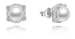 MOISS Earrings Jedineèné støíbrné naušnice s perlami EP000184 sMM0620 Brand, Estándar, Non-precious metals, No Gemstone