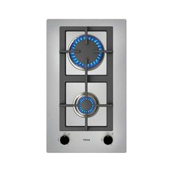Teka Płyta gazowa, EFX 30.1 2G, 2 palniki, stal nierdzewna, czarna, wbudowana, 1000 W