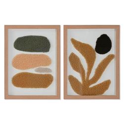 Home ESPRIT Quadro Astratto Urbano 30x2,5x40 cm (2 Pezzi)