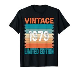 45 anni Vintage 1979 45° Compleanno Uomo Donna Maglietta