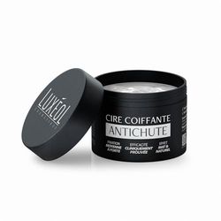 Luxéol - Cire Coiffante Antichute - Réduit La Chute De Cheveux de 33%* - Fixation Moyenne À Forte - 96% Ingrédients Origine Naturelle - Effet Mat & Naturel - Sans Silicones - Fabriqué En France - 50ml