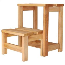 WELL HOME MOBILIARIO & DECORACIÓN Sgabello Scala 2 gradini Olio, 32x23x40