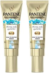 Pantene Hydra Day Hair Serum, For Dry Damaged Hair, Leave-in Hair Treatment, 70ml, Milk To Water Serum Thirsty Ends Quencher With Biotin And Baobab Essence, Leave-in Conditioner (Pack of 2)