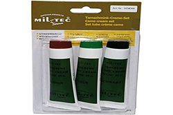 Miltec Crème Camouflage Tube 30g (x3) Adulte Unisexe, Marron/Vert/Noir, Taille unique