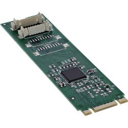 InLine® Interfacekaart M.2 naar 2X serieel 9-polige stekker, incl. Low Profile Slotplaat, 76660X