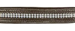 HKM Diamond Lergrimma Brun Varmt Blod