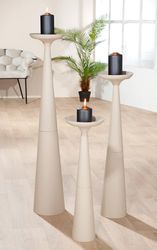 Pack of 12 Lantern, Glass, anthracite, PU 12, H. 9 cm, D. 9 cm