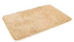 MESANA Kinzler Microfibre Haute qualité Tapis de Bain, Microfibre Polyester, Marron Clair, 80/150