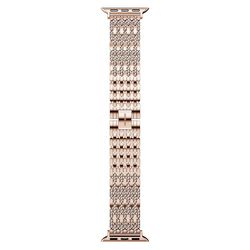 Swarovski Glittrande prinsessrem, för Apple Watché 40 mm & 41 mm, roséguldton, roséguldfärgad finish