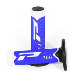 Progrip 788 Pa078800WBN Progrip Motocross Handlebar Grips, White/Blue/Black