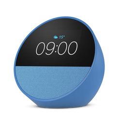 Amazon Echo Spot (modello 2024) | Sveglia intelligente con audio di qualità e Alexa | Blu