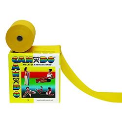 Cando W58523 Bande Elastique, sans Latex, 46 m, Super Souple, Jaune