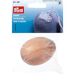Prym 611591-1 Huevo de zurdo, natural, Lana, On Size