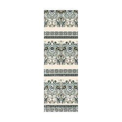 Doge Milano Chemin de cuisine, 100% Made in Italy, Tapis résistant aux taches avec impression numérique, Tapis antidérapant et lavable, Motif géométrique - Deniece, 140x52 cm