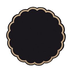 Garcia de pou Dessous De Verre 9 Plis 8X18 G/M2 + (26+15) G/M29 Cm Noir Tissue - 250 unités