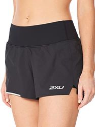 2XU Aero 2-in-1 3 inch Shorts Pantaloncini, Nero, XL Donna