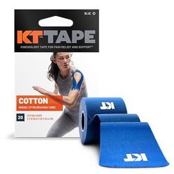 KT Tape Orignal, Pre-Couper, 20 Bandes, Cotton, Bleu