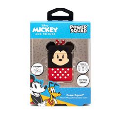 Disney Minnie Mouse USB 3 in 1 Flip Caricatore retrattile