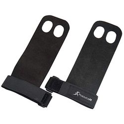 Prosource gymnastik handgrepp, läder, för klättringsdräkter, viktstyrkor och kulhantelövningar, S-XL, ProSource ps-1220-gymgrepp-black-S-M gymnastiktic handgrepp S-M svart, svart-S-M, liten/medium
