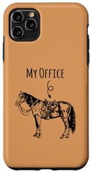 Custodia per iPhone 11 Pro Max My Office Horse Lover Present Equitazione Equitazione Equitazione