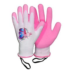 ROSTAING Kindertuinhandschoenen LISON - Een paar tuin- en doe-het-zelf-handschoenen - Voor kleine en tere handen en de veiligheid van uw kinderen, roze