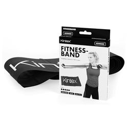 Kintex Banda de Fitness, 2,5 m x 15 cm, Cinta de Gimnasia en 7 resistencias, 100% látex, Cinta de Entrenamiento transportable (Negro)