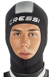 Cressi Hood unissexo capuz em neoprene de 3 mm, preto, S/2