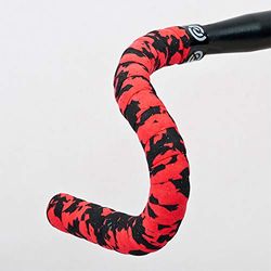 Bike Ribbon Cork Plus Stuurband, rood-zwart, één maat