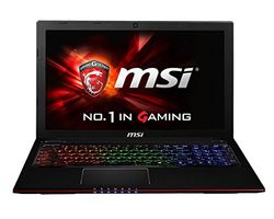 MSI 0016GF-SKU23 39,6 cm (15,6 cala) laptop (Intel Core i7 4720HQ, 3,6 GHz, 8 GB RAM, 500 GB HDD, Win 8.1) czarny/szary