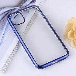 Xyamzhnn TPU Transparente Anti-Gota y la Caja Protectora Impermeable del teléfono móvil for el iPhone 11 Pro MAX (Color : Blue)