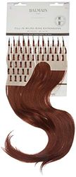 Balmain Micro Ring Extensions Human Hair 50-Pieces, 40 cm Length, 5Rm Light Mahogany Red Brown, 240 g
