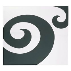 Premier Housewares – Black Swirl – Espejo de Pared, 90 x 90 cm