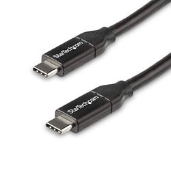 StarTech.com Câble USB-C vers USB-C avec Power Delivery 5A de 50 cm - Cordon USB 2.0 Type-C certifié USB-IF - Noir (USB2C5C50CM)
