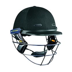 Masuri Unisex Adult Vision Series Test Titanium Cricket Helmet - Black, Small