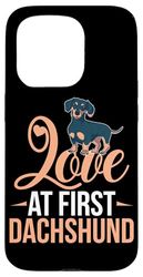 Design Love at First bassotto per proprietario di bassotto Custodia per iPhone 15 Pro