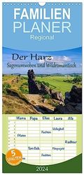 Pianificatore Familienplaner 2024 - Der Harz - Sagenumwoben und Wildromantisch mit 5 Spalten (Wandkalender, 21 cm x 45 cm) CALVENDO