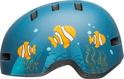 BELL Unisex ungdom Lil Ripper cykelhjälm, clownfisk matt grå-blå, clownfisk matt grå-blå UK