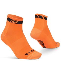 GripGrab Classic Low Cut-Single Pack Cycling Socks, Orange 1, M (41-44)