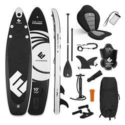 FitEngine SUP Allrounder 10' - 305 cm | Uitgebreide stand-up-paddleboardset incl. Drybag, telefoonhoes enz. | Drop-Stitch kwaliteit van het Duitse SUP-merk