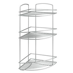 METALTEX RINCONERA Banho 'onda' 3 P pisos, metal, cinzento metalizado