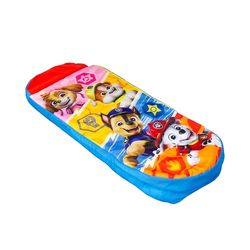 Character World Paw Patrol ReadyBed Lit Gonflable et Sac de Couchage pour Enfants avec Pompe | Motif Skye, Marshall, Rubble and Chase | Matelas de Voyage pour Les soirées Pyjama, Le Camping ou la