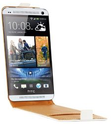 Swiss Charger SCP10086W Leren Flip Case voor HTC One Wit
