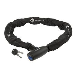 M-WAVE Chain Lock, Size 10X10X1100Mm, with Textile Cover, Card