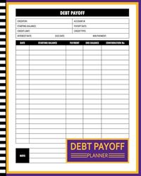 Debt Payoff Planner: Take Control of Your Debt with Step-by-Step Payoff Strategies, Budget Planning, and Goal Tracking for a Clear Financial Path